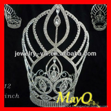 Nouveau design élégant diamant couronne couronne tiare